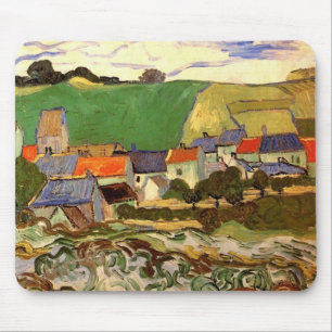 Mousepad Visão das Auvers por Van Gogh