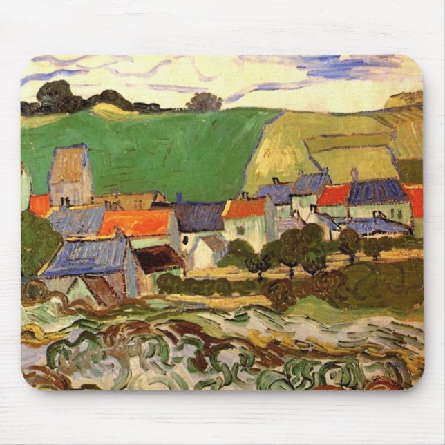 Mousepad Visão das Auvers por Van Gogh (Frente)