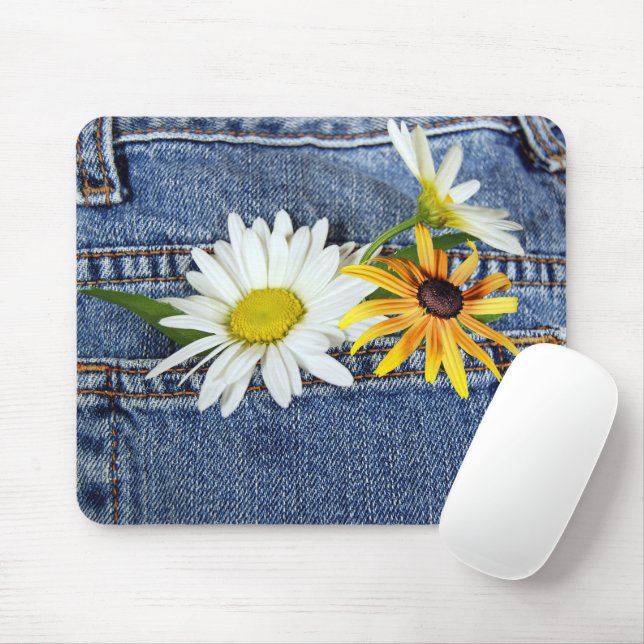 Mousepad Visitas em Blue Jean Pocket (Com mouse)