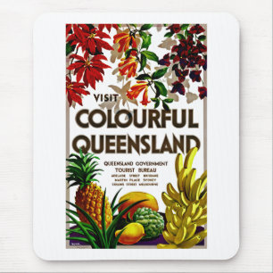Mousepad Visite a Terra de Queensland Colorida