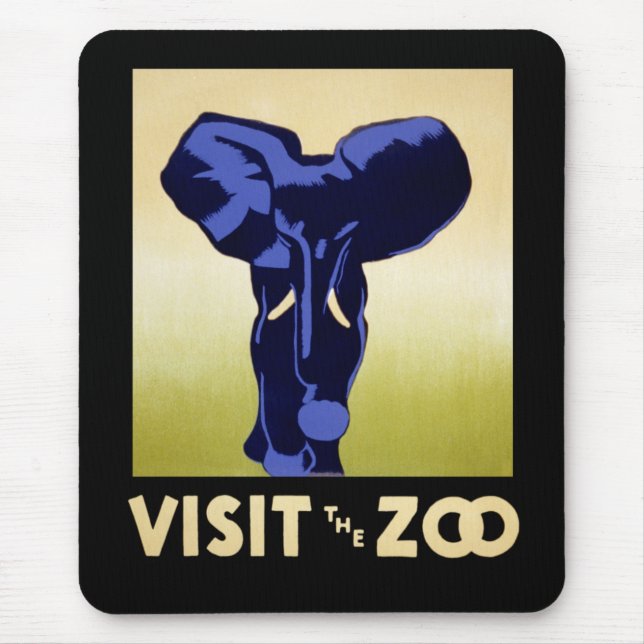 Mousepad Visite O Zoológico (Frente)
