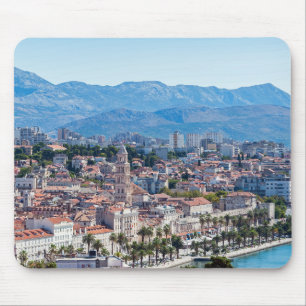 Mousepad Vista aérea da cidade dividida, Dalmácia, Croác