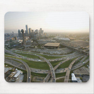 Mousepad Vista aérea de Dallas do centro, Texas