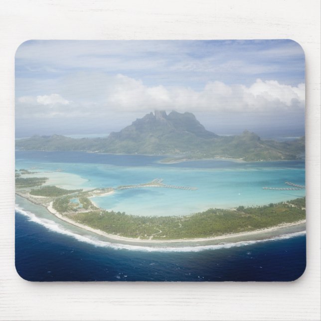 Mousepad Vista aérea de pequeno avião de Bora (Frente)