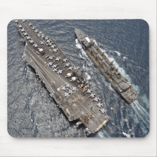 Mousepad Vista aérea do porta-aviões USS Ronald Reag