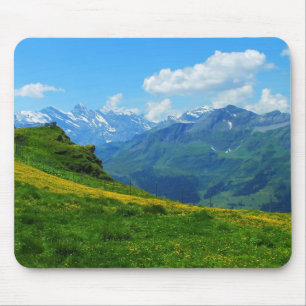 Mousepad Vista alpina na Suiça