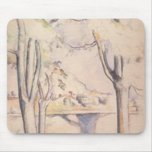 Mousepad Vista Através das Árvores por Paul Cezanne, Arte A