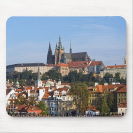 Mousepad Vista da cidade antiga e do castelo de Praga, Repú