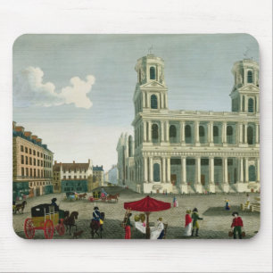 Mousepad Vista da igreja do Santo-Sulpice
