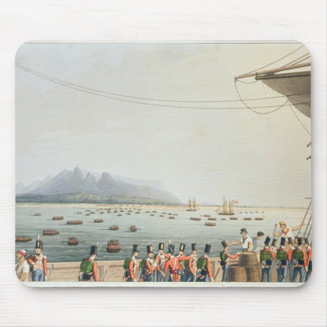 Mousepad Vista da plataforma do transporte do castelo de (Frente)