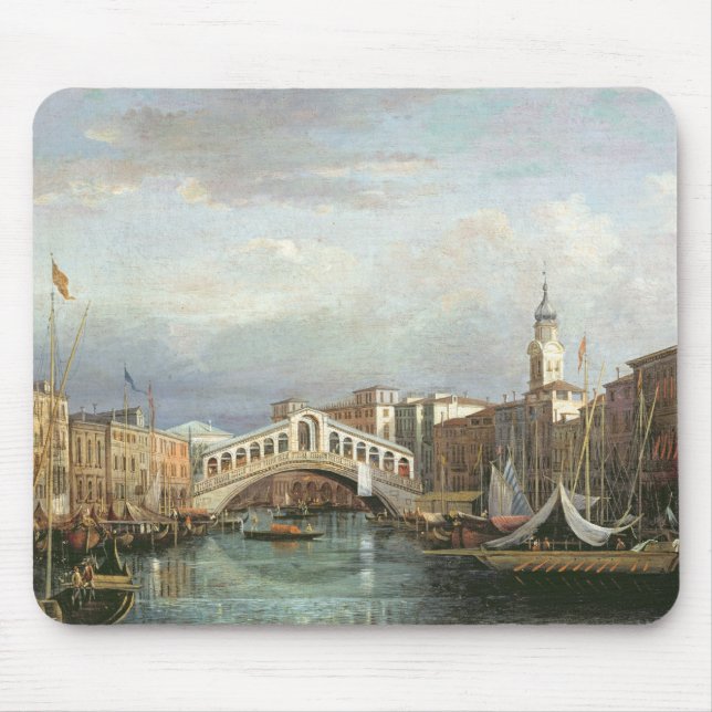 Mousepad Vista da ponte de Rialto em Veneza (Frente)