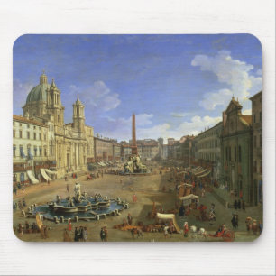 Mousepad Vista da praça Navona, Roma