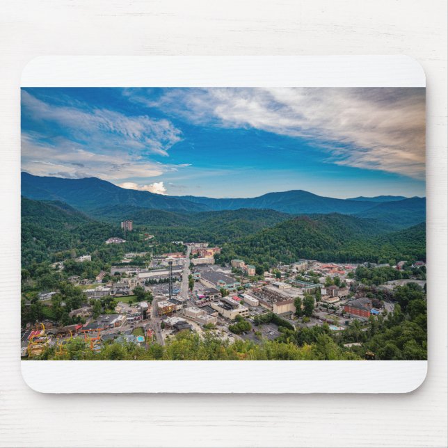 Mousepad Vista Das Montanhas Do Enfumaçado De Gatlinburg Do (Frente)