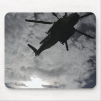Vista de baixo ângulo de um CH-53E