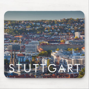 Mousepad Vista de Cidade Elevada de Estugarda
