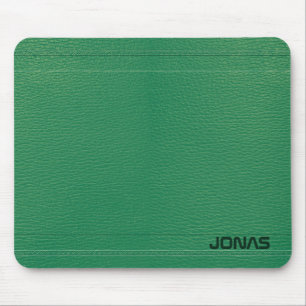 Mousepad Vista de couro verde
