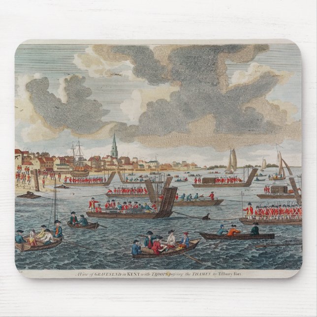Mousepad Vista de Gravesend com tropas (Frente)