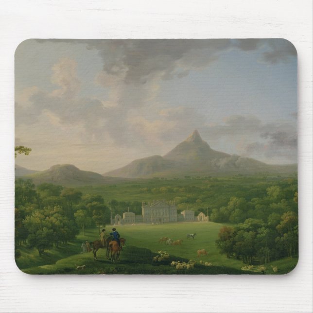 Mousepad Vista de Powerscourt, condado Wicklow, c.1760-2 (Frente)