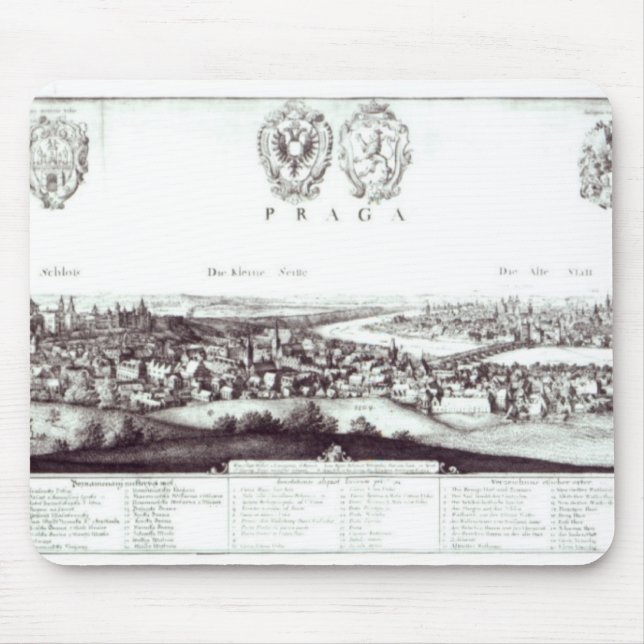 Mousepad Vista de Praga, 1649 (Frente)