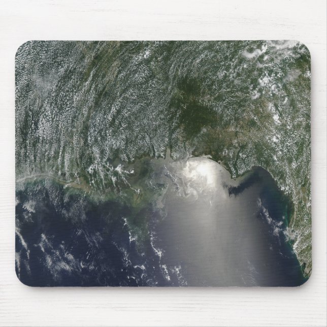 Mousepad Vista de satélite de um derramar de petróleo (Frente)