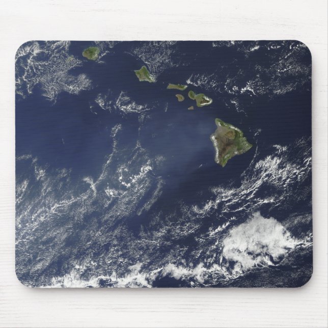 Mousepad Vista de satélite do nevoeiro vulcânico (Frente)