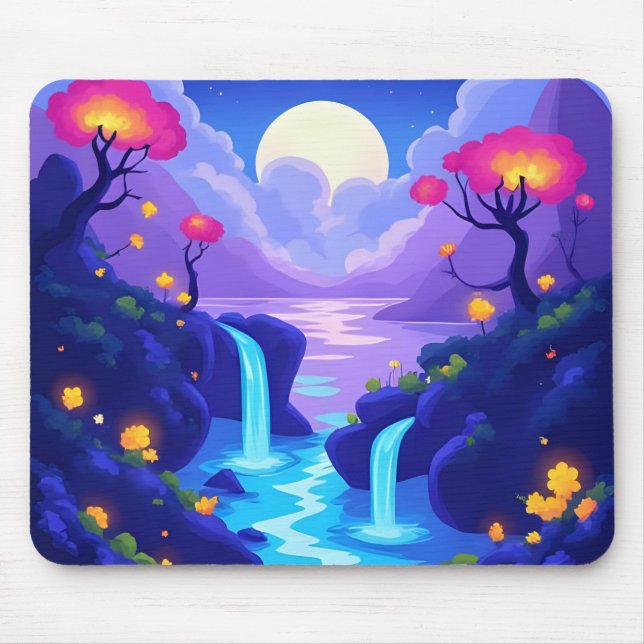 Mousepad Vista do Lago Neon (Frente)