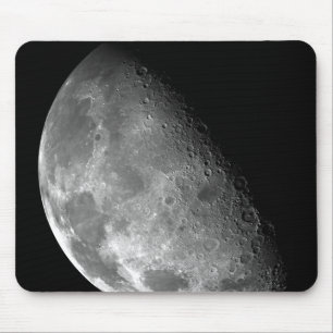 Mousepad Vista do Pólo Norte da lua