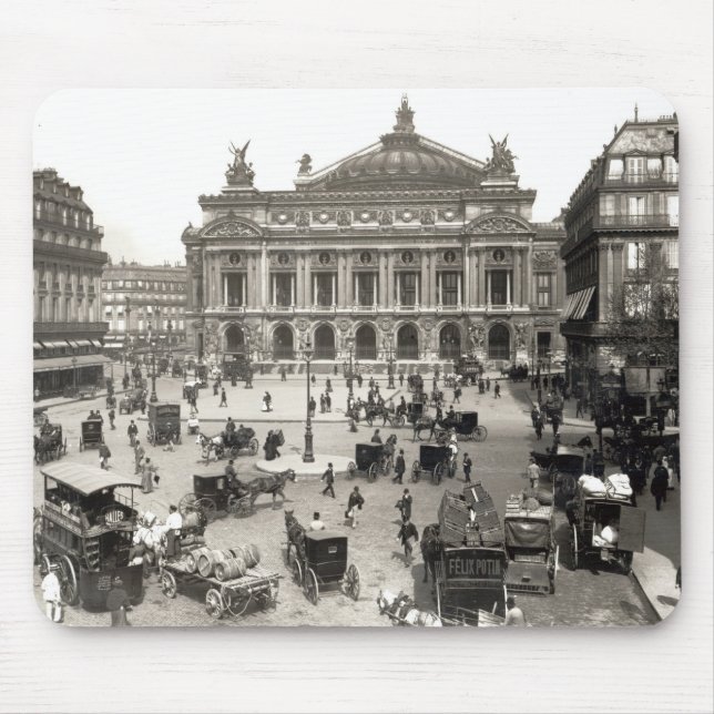 Mousepad Vista do teatro da ópera de Paris, 1890-99 (Frente)