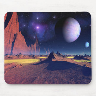 Mousepad Vista estelar - Pasta de ouvidos de arte espacial 
