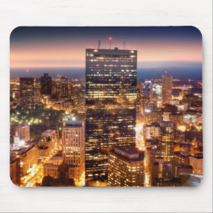 Mousepad Vista geral de Boston na noite