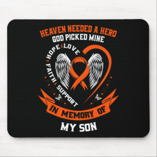 Mousepad Vista Laranja Em Memória Do Meu Filho Sensibilizaç