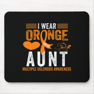 Mousepad Vista Laranja Para Minha Tia Sra. Múltipla Esclero