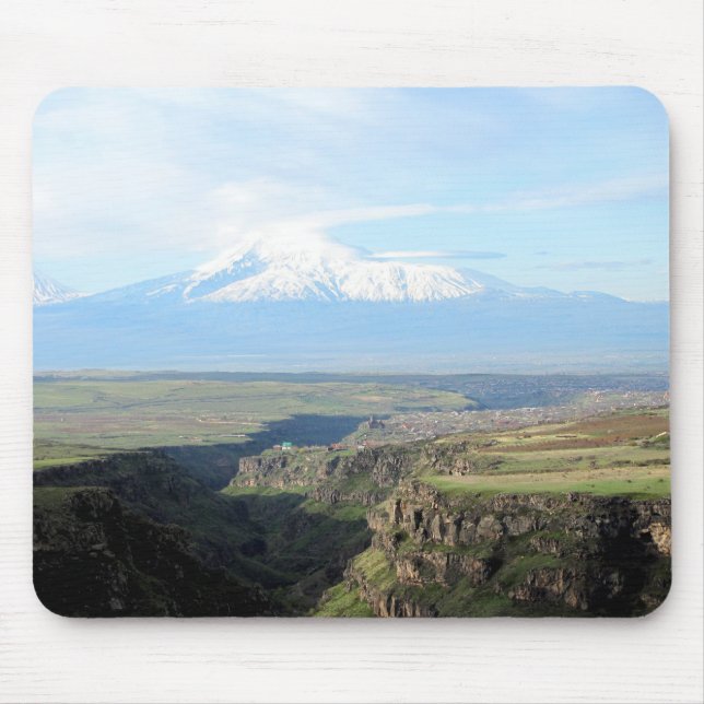 Mousepad Vista na montanha Ararat do lado armênio (Frente)