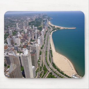Mousepad Vista panorâmica de Chicago