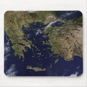 Mousepad Vista satélite da piscina e da Turquia