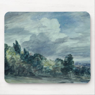 Mousepad Vista sobre uma paisagem larga, com as árvores na