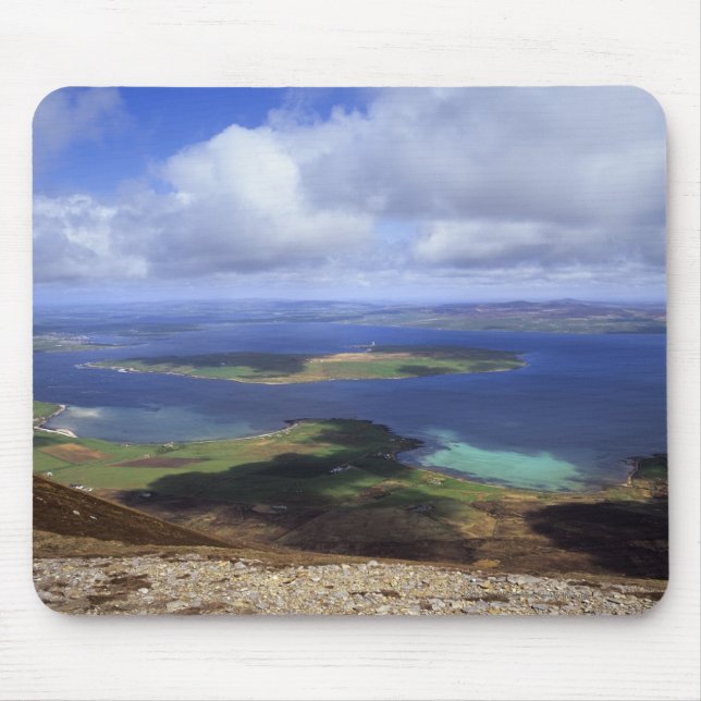 Mousepad Vista superior: continente do som, o graemsay & do (Frente)