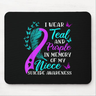 Mousepad Vista Teal Purple Em Memória Do Meu Soberano Suicí