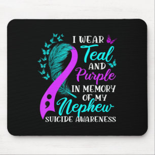 Mousepad Vista Teal Purple em memória do meu Sobrinho Suicí