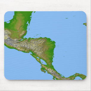 Mousepad Vista topográfica de América Central