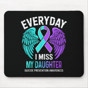 Mousepad Viste Verde-azulado & Roxo Eu Sinto Saudades d