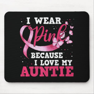Mousepad Visto Rosa Eu Amo Minha Tia Cancer De Mama Consciê