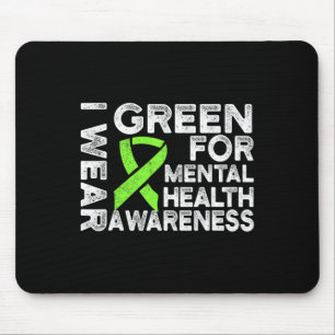 Mousepad Visto Verde Para Sensibilização Para A Saúde Menta