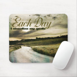 Mousepad "Visualizar minhas metas" Afirmação de motivação