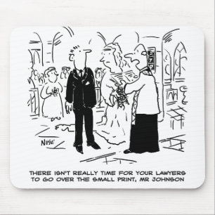 Mousepad Vítima de Casamento do Serviço de Igreja diz nã