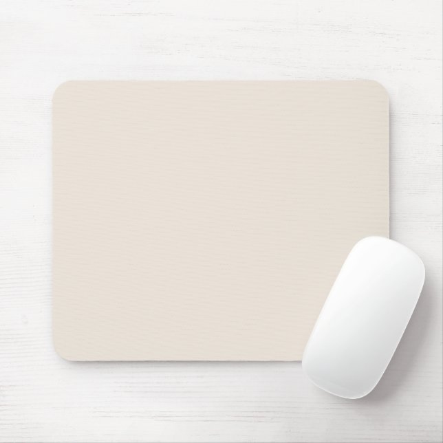 Mousepad Vitória bege creme sólido (Com mouse)