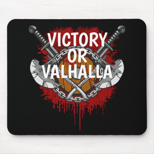 Mousepad Vitória de Viking Personalizada ou Charia de Valha (Frente)