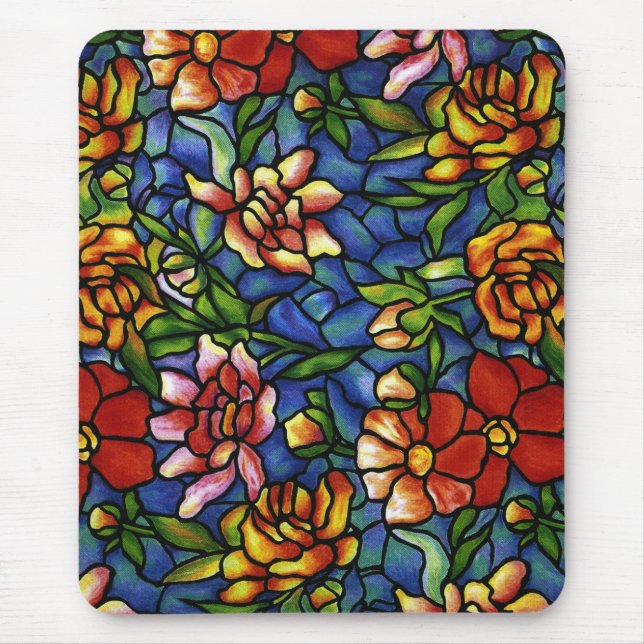 Mousepad Vitral floral (Frente)