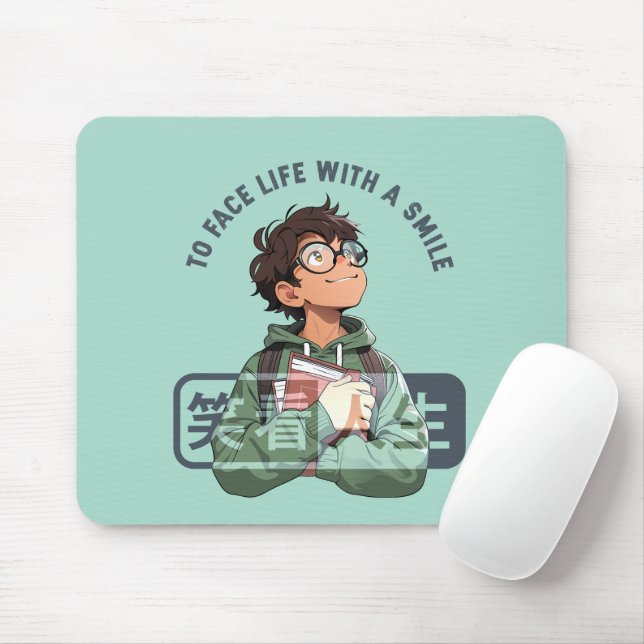 Mousepad Viva a vida com um sorriso (2) | (Com mouse)