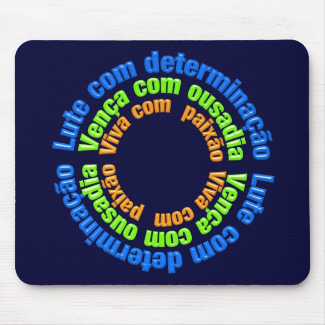 Mousepad viva com paixão (Frente)